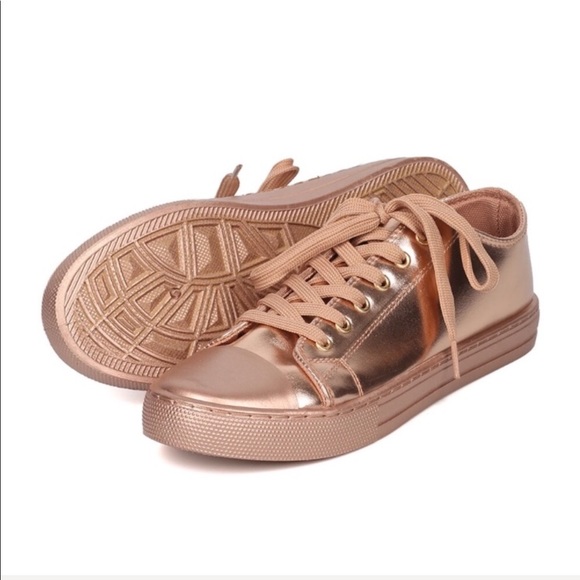 Rose Gold Sneakers - Picture 11 of 14